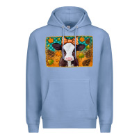 Colony Blue autumn baby cow Premium Hoodie - Jasminsmagicworld