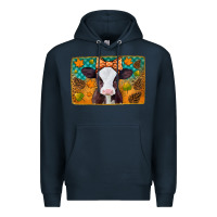 Navy autumn baby cow Premium Hoodie - Jasminsmagicworld