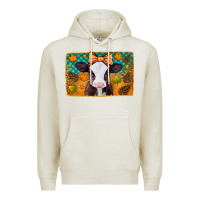 Oatmeal Heather autumn baby cow Premium Hoodie - Jasminsmagicworld