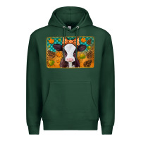 Sports Green autumn baby cow Premium Hoodie - Jasminsmagicworld