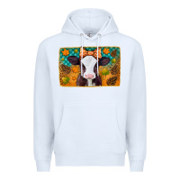 White autumn baby cow Premium Hoodie - Jasminsmagicworld