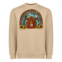 Mushroom red angus rainbow Heavyweight Sweatshirt - JahusDesignShop