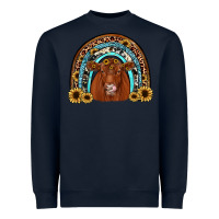 Navy red angus rainbow Heavyweight Sweatshirt - JahusDesignShop