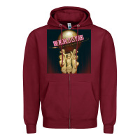 Burgundy The World Is Yours Jeremiah Da Profit Zipper Hoodie - baoMotion