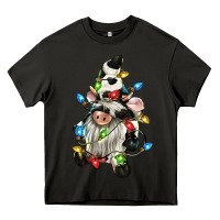 Asphalt christmas cow gnome Heavy Core Tee - CowGirlArtShop