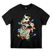Black christmas cow gnome Heavy Core Tee - CowGirlArtShop
