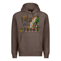 Coffee i am not a hugger Premium Hoodie - CowhideDigitalArt
