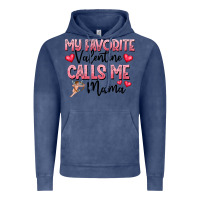 Vintage Denim love message with cupid and hearts Vintage Hoodie - CowhideDigitalArt