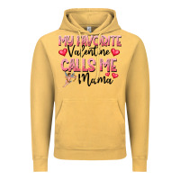 Vintage Mustard love message with cupid and hearts Vintage Hoodie - CowhideDigitalArt