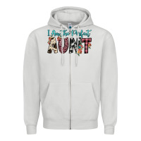 Dove Grey i am perfect aunt Zipper Hoodie - JahusDesignShop