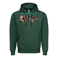 Sports Green i am perfect aunt Zipper Hoodie - JahusDesignShop