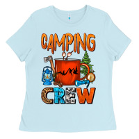 Baby Blue camping crew camper coffee mug Ladies Tee - FaDigitalArtStudio