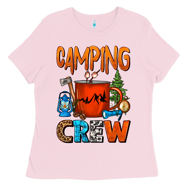 Camping Crew Camper Coffee Mug Ladies Tee by FaDigitalArtStudio | Teevron