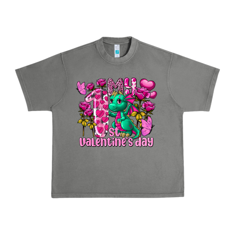 My First Valentine's Day Dragon Urban Heavy Tee by FaDigitalArtStudio | Teevron