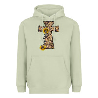 Matcha he is risen leopard cross Heavyweight Hoodie - JahusDesignShop