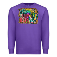 Purple life is better in flip flops Premium Sweatshirt - JahusDesignShop