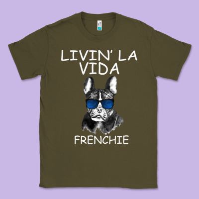 Livin' La Vida Frenchie Classic Tee Designed By Bettercallsaul