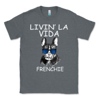 Charcoal Heather Livin' la vida Frenchie Classic Tee - Bettercallsaul
