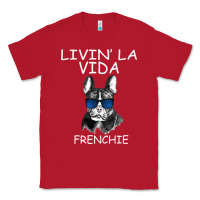 Red Livin' la vida Frenchie Classic Tee - Bettercallsaul
