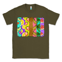Army Green summer brushstroke Classic Tee - Jasminsmagicworld