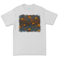 Dove Grey tooled leather fall background Premium Tee - RanaPortraitStore