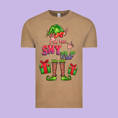 Im The Shy Elf Elf Vintage Tee Designed By Fadigitalartstudio