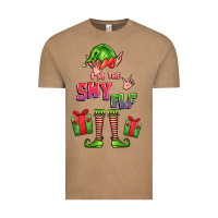 Vintage Coffee im the shy elf elf Vintage Tee - FaDigitalArtStudio