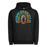 Pigment Black Lady Of Guadalupe Rainbow Urban Hoodie - RanaPortraitStore