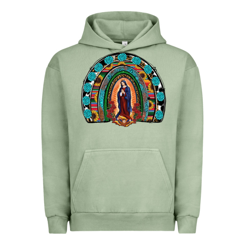 Lady Of Guadalupe Rainbow Urban Hoodie by RanaPortraitStore | Teevron