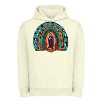 Pigment Pistachio Lady Of Guadalupe Rainbow Urban Hoodie - RanaPortraitStore