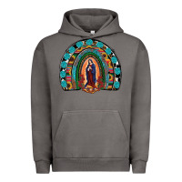 Pigment Tornado Lady Of Guadalupe Rainbow Urban Hoodie - RanaPortraitStore