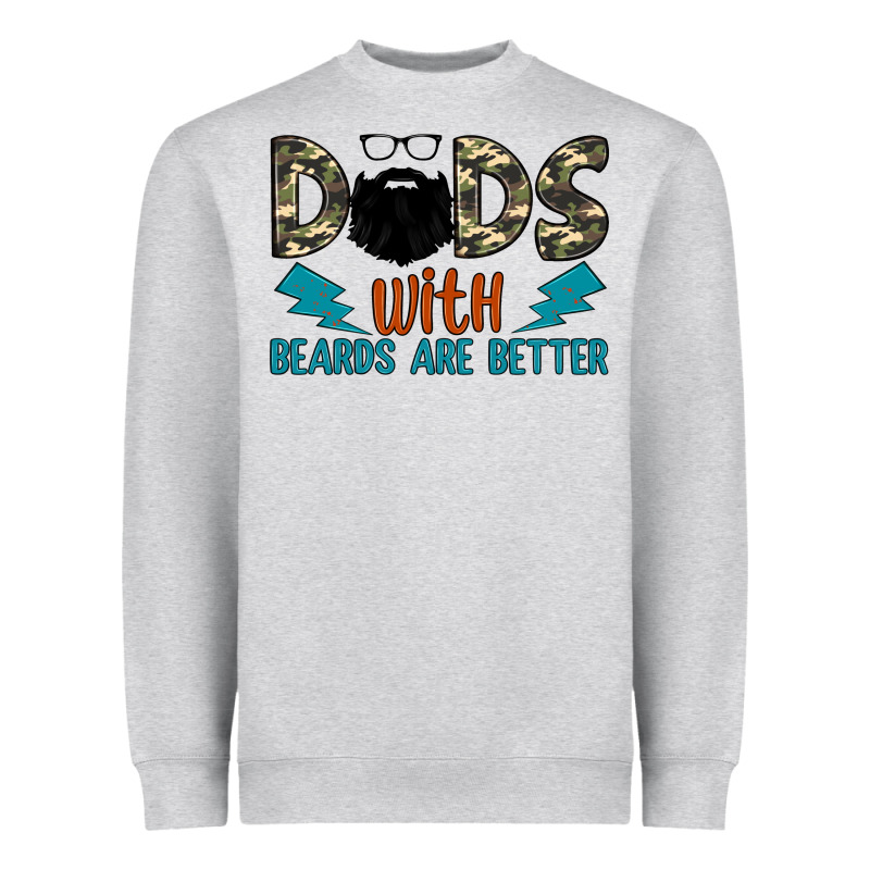 Dads With Beards Are Better Heavyweight Sweatshirt by JahusDesignShop | Teevron