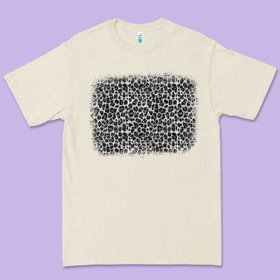 Grey Leopard Background Premium Tee Designed By Oliviacreatesart