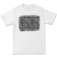White grey leopard background Premium Tee - OliviaCreatesArt