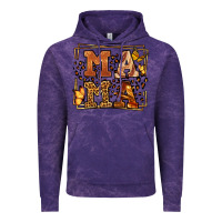Cloud Purple Melanin leopard frame mama Mother's Day Vintage Hoodie - LillyAllenDesigns