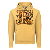Vintage Mustard Melanin leopard frame mama Mother's Day Vintage Hoodie - LillyAllenDesigns