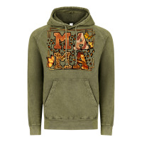 Vintage Olive Melanin leopard frame mama Mother's Day Vintage Hoodie - LillyAllenDesigns