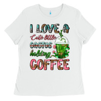 I Love A Cute Little Cactus Holding Coffee Ladies Tee | Teevron