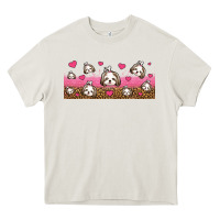 Cream shih tzu dogs libbey glass Heavy Core Tee - Jasminsmagicworld