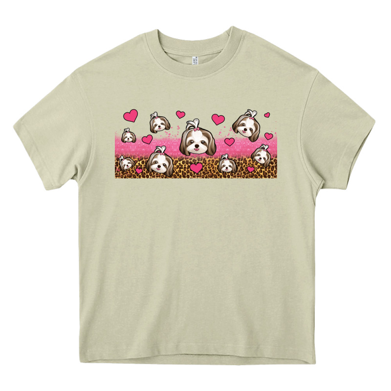 Shih Tzu Dogs Libbey Glass Heavy Core Tee by Jasminsmagicworld | Teevron