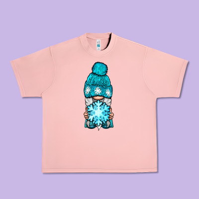 Winter Gnome With Snowflake Urban Heavy Tee Designed By Bundleandbundleshop