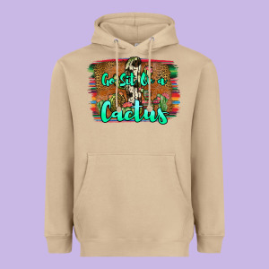 Go Sit On A Cactus Heavyweight Hoodie Designed By Jahusdesignshop