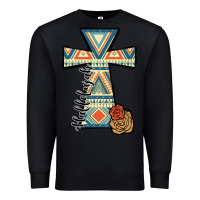 Black halleluljah aztec cross Premium Sweatshirt - JahusDesignShop