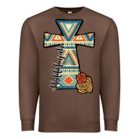 Chestnut halleluljah aztec cross Premium Sweatshirt - JahusDesignShop
