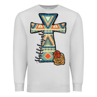 Dove Grey halleluljah aztec cross Premium Sweatshirt - JahusDesignShop