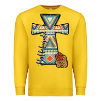 Lemon halleluljah aztec cross Premium Sweatshirt - JahusDesignShop