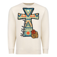 Sandshell halleluljah aztec cross Premium Sweatshirt - JahusDesignShop