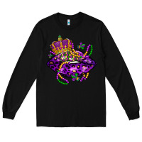 Black mardi gras lips Long Sleeve Tee - LillyAllenDesigns