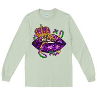 Matcha mardi gras lips Long Sleeve Tee - LillyAllenDesigns