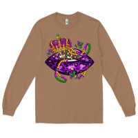 Toasted Coconut mardi gras lips Long Sleeve Tee - LillyAllenDesigns